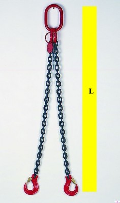 Zvedací vázací řetěz dvoupramenný 7500kg AK2-13-8-LHG