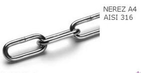 Nerezový řetěz DIN 763 4mm