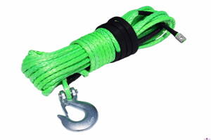 Syntetické navijákové lano s hákem průměr 6 mm